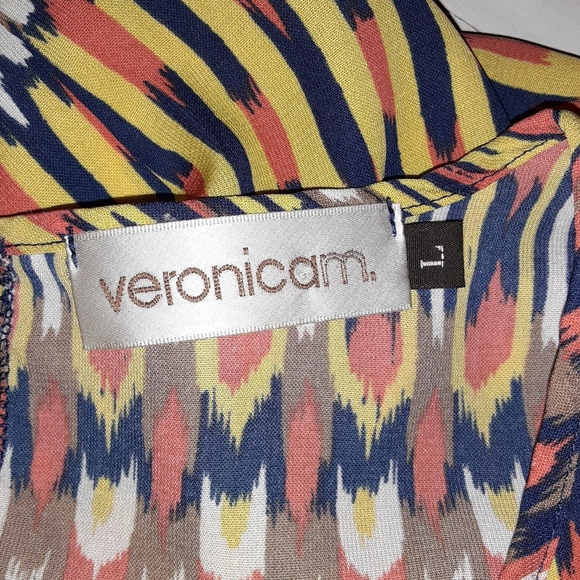 Veronica M Multi Color Shirt Dress - Picture 2 of 3